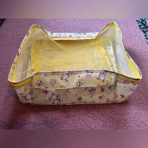 Six piece Pochacco Sanrio Yellow Mesh Storage and pouch Organizers ice cream
